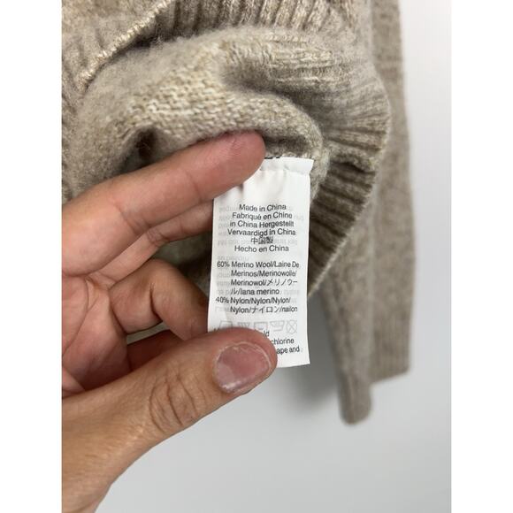 J.Crew Men’s 1/4 Zip Up Merino Wool Blend XL Mock Neck Long Sleeve Sweater - Picture 7 of 7